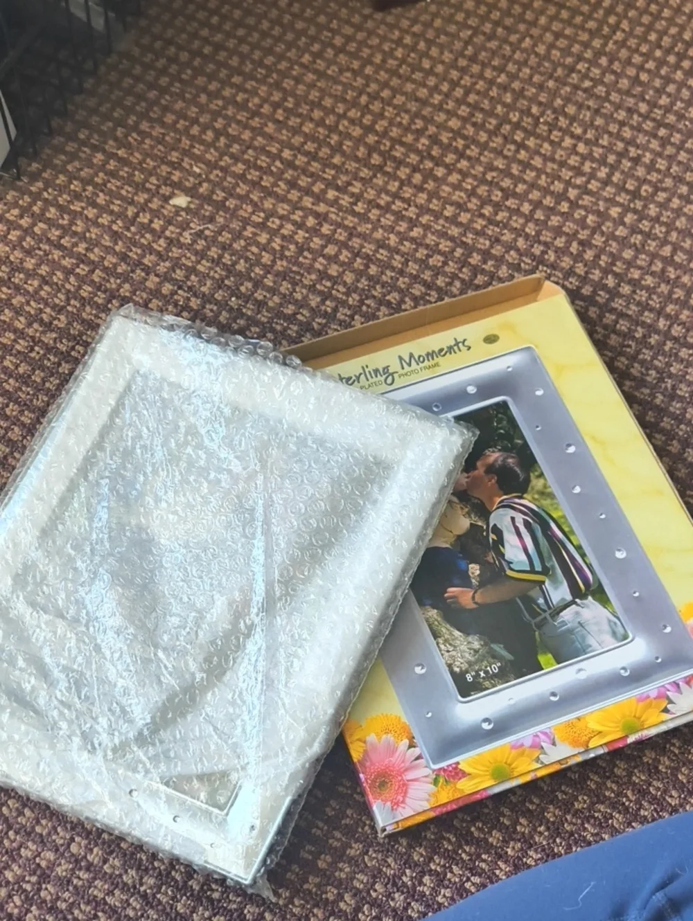 Davco Silver Jeweled 8x10 Picture Frame NWT